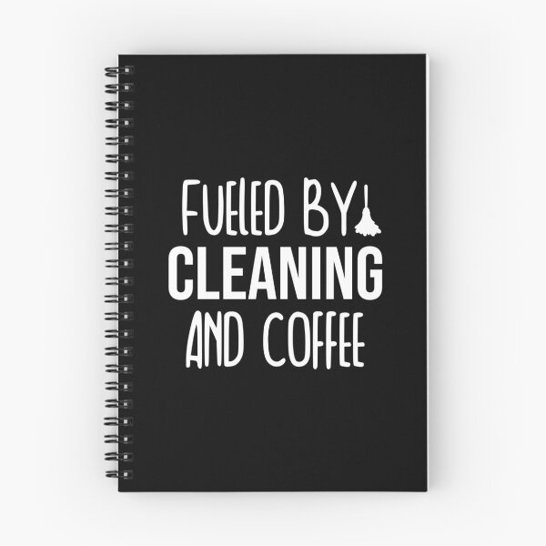 Item preview, Fueled By Cleaning And Coffee - housekeeper cleaner janitor funny Coffee Lover designed and sold by Alaadin Bendali Braham.