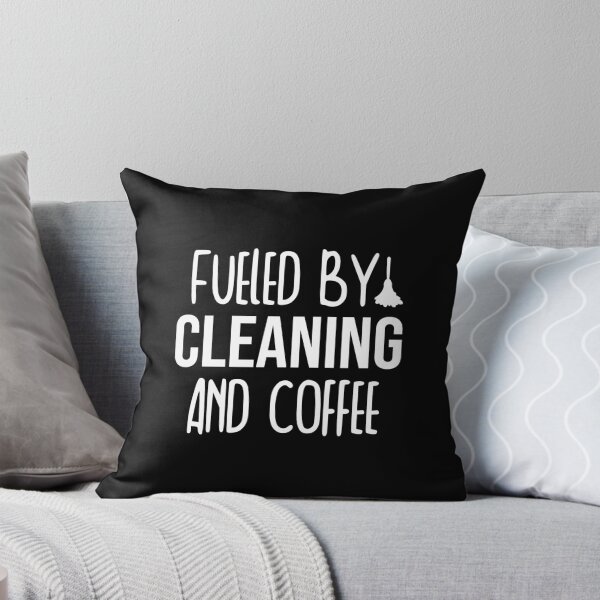 Item preview, Fueled By Cleaning And Coffee - housekeeper cleaner janitor funny Coffee Lover designed and sold by Alaadin Bendali Braham.