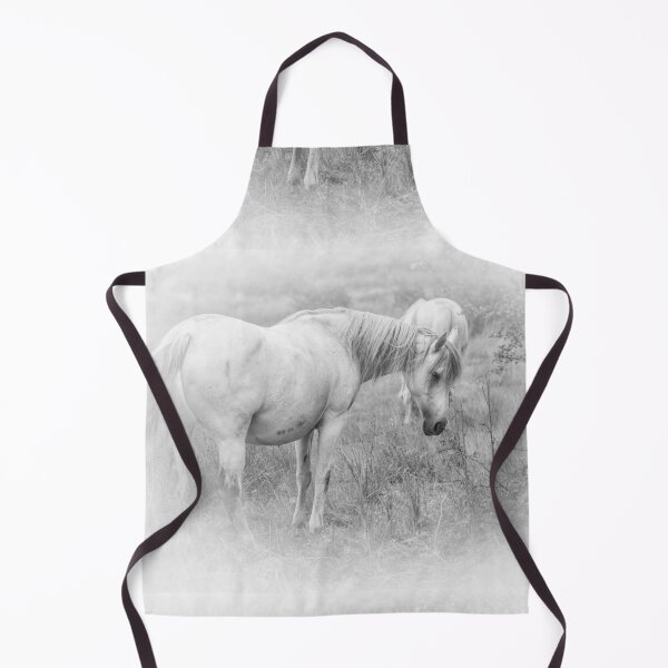 Item preview, White horse grazing designed and sold by Ingo Gerlach.