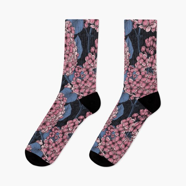 Item preview, Pink lilac on dark blue designed and sold by Katerina Mitkova Kirilova.