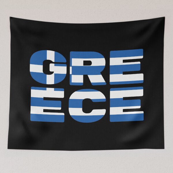 Item preview, Greece Flag Text designed and sold by OldDannyBrown.