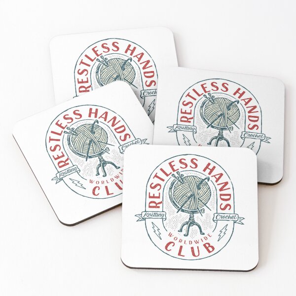 Item preview, Restless Hands Club Red designed and sold by martin-up-north.