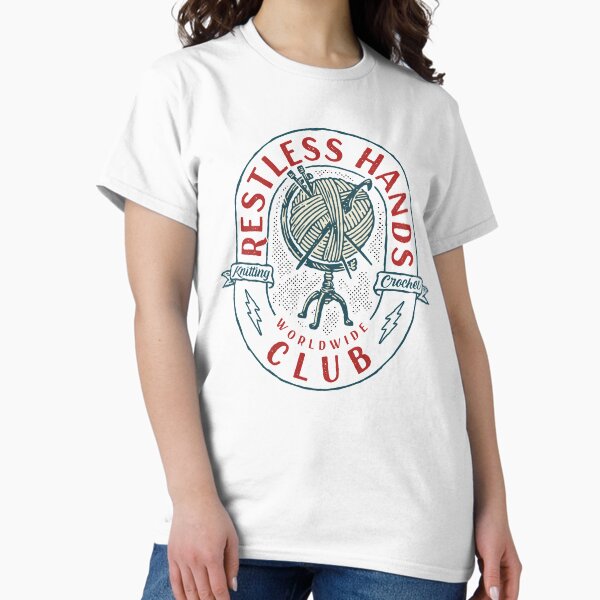 Item preview, Restless Hands Club Red designed and sold by martin-up-north.