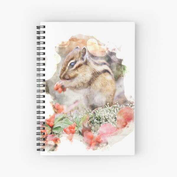 Aquarelle watercolor cute ground squirrel Floor Pillow Throw Pillow Poster Wallpaper Card and Shirt. iPad Case & Skin, backpack Spiral Notebook