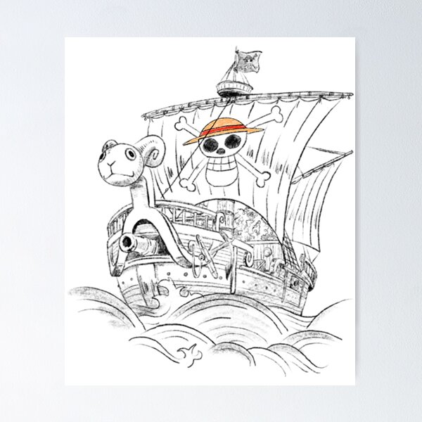 going merry one piece boat Poster for Sale by AnimeTwins