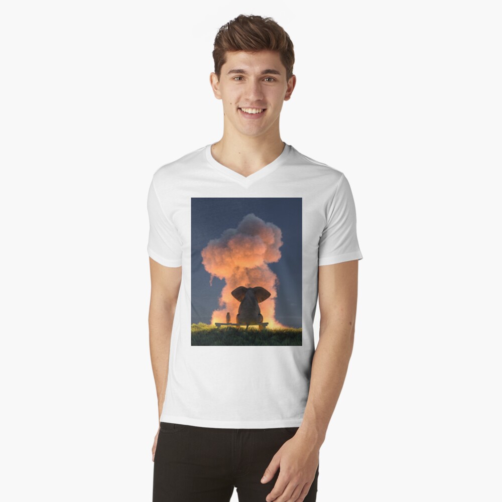 Item preview, V-Neck T-Shirt designed and sold by mikekiev.
