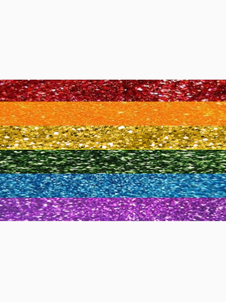 glitter pride flag