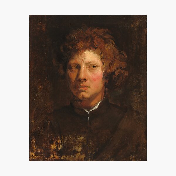 Head of a Young Man -  Sir Anthony van Dyck Photographic Print