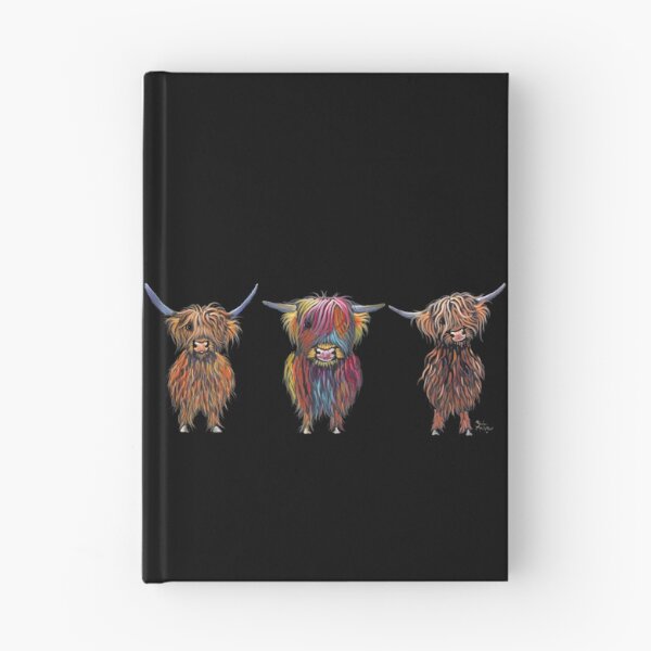 Item preview, HiGHLaND CoWS PRiNT, SCoTTiSH HaiRY ' ALL THRee ' BY SHiRLeY MacARTHuR designed and sold by Shirley MacArthur Art.