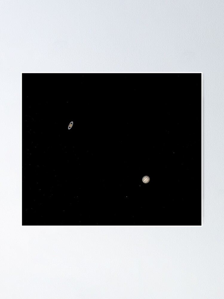 Alternate view of The Great Conjunction of Jupiter and Saturn Poster