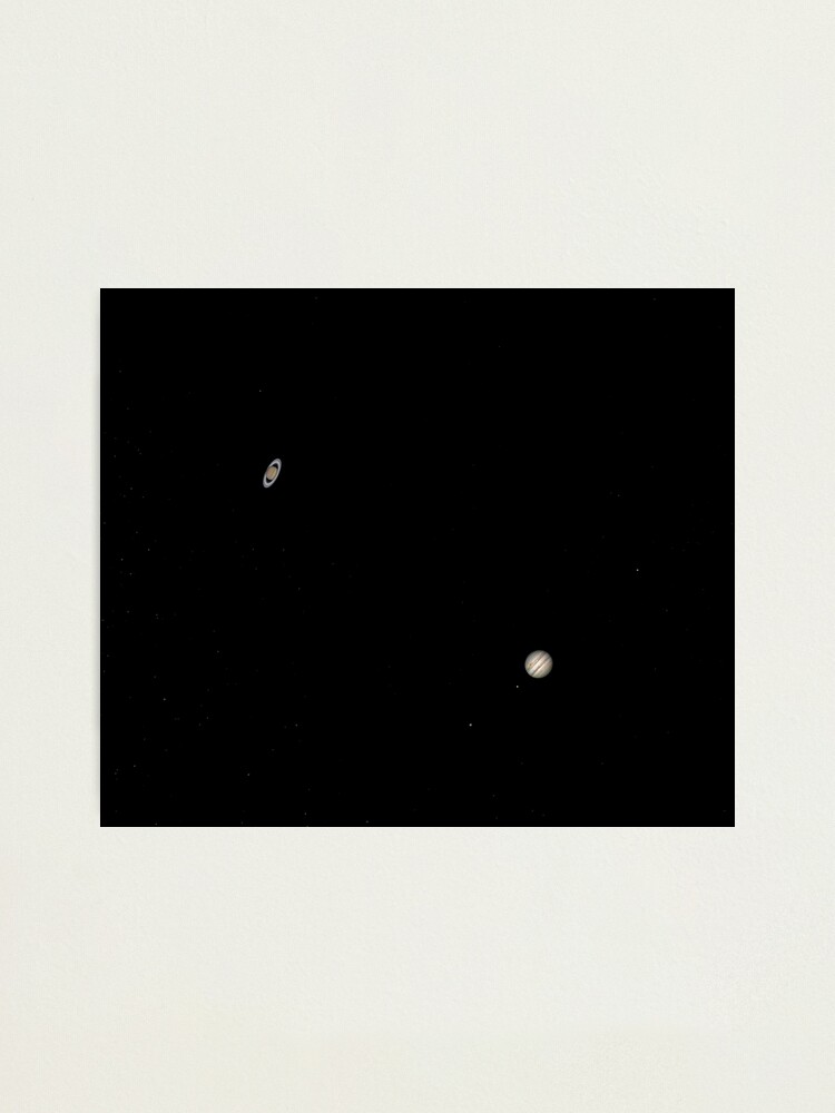 Alternate view of The Great Conjunction of Jupiter and Saturn Photographic Print