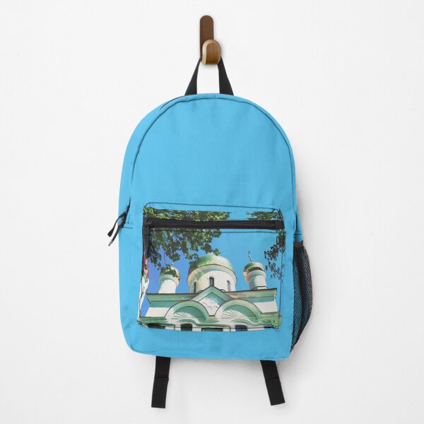 Item preview, Orthodox church with shining domes on a bright summer day  designed and sold by helenkaiy.