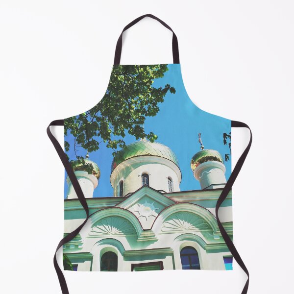 Item preview, Orthodox church with shining domes on a bright summer day  designed and sold by helenkaiy.