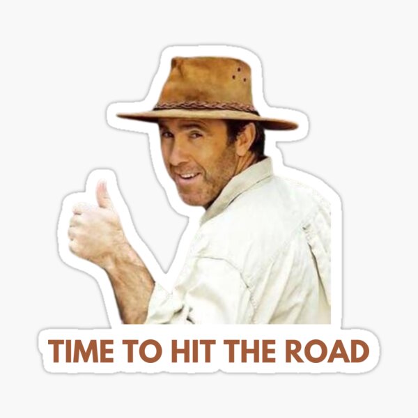 All Aussie Adventures—Time To Hit The Road Sticker