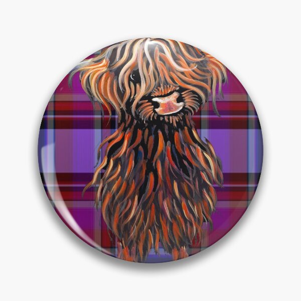 Item preview, HiGHLaND CoW PRiNT ' TaRTaN Wee MaC P ' BY SHiRLeY MacARTHuR designed and sold by Shirley MacArthur Art.