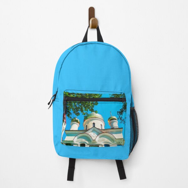 Item preview, Orthodox church with shining domes on a bright summer day  designed and sold by helenkaiy.