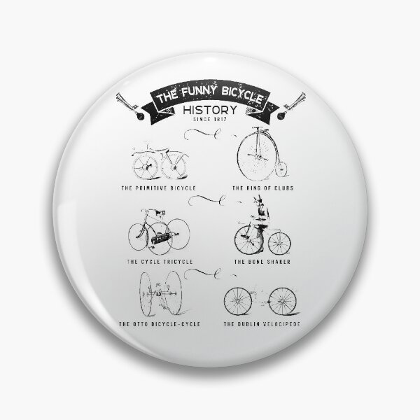 Item preview, Funny Bike History 1817 designed and sold by catsandmore.