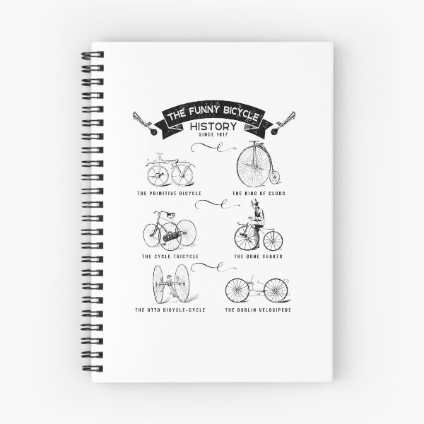 Item preview, Funny Bike History 1817 designed and sold by catsandmore.