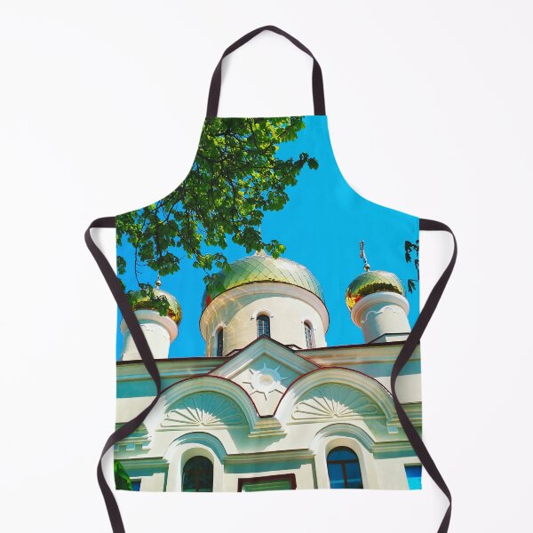 Item preview, Orthodox church with shining domes on a bright summer day  designed and sold by helenkaiy.