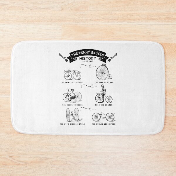 Item preview, Funny Bike History 1817 designed and sold by catsandmore.