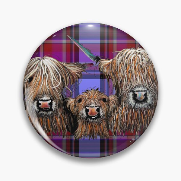 Item preview, SCoTTiSH HiGHLaND CoW ' TaRTaN We 3 CooS P ' BY SHiRLeY MacARTHuR designed and sold by Shirley MacArthur Art.