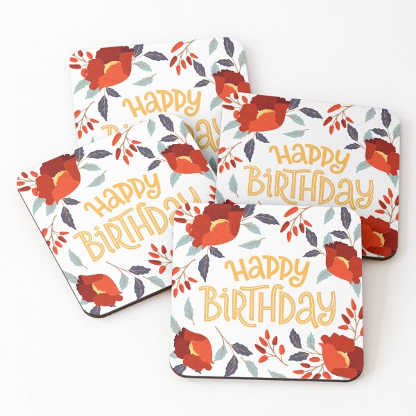 Item preview, Happy birthday floral frame designed and sold by della95.