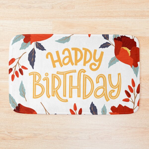 Item preview, Happy birthday floral frame designed and sold by della95.