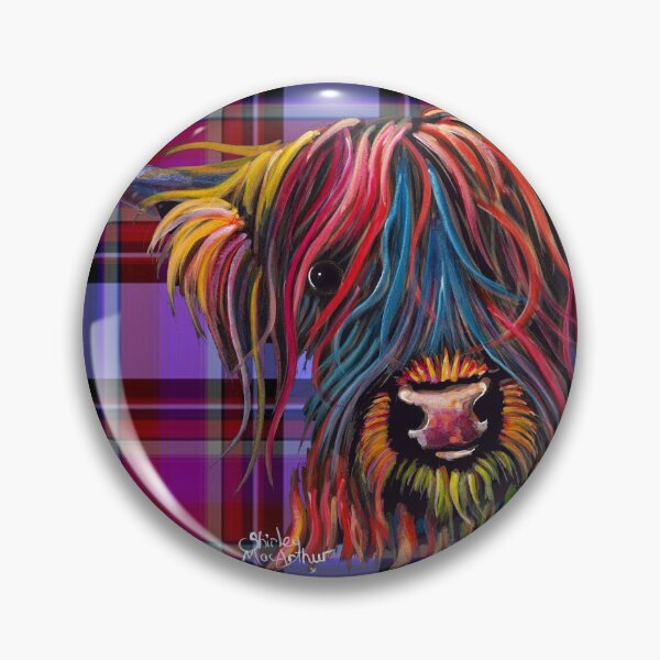 Item preview, SCoTTiSH HiGHLaND CoW ' SWeeT P TaRTaN P ' BY SHiRLeY MacARTHuR designed and sold by Shirley MacArthur Art.