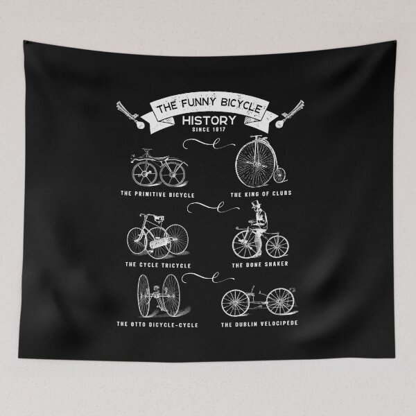 Item preview, Funny Bike History 1817 designed and sold by catsandmore.