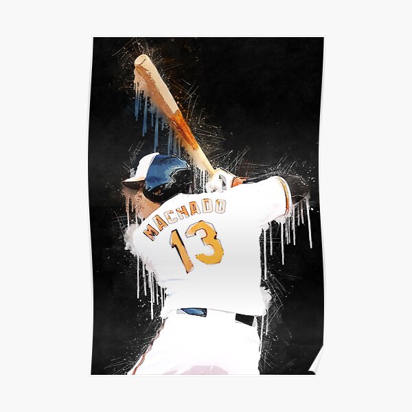  Manny Machado San Diego Padres Poster Print, Baseball Player,  Real Player, Manny Machado Decor, Canvas Art, Posters for Wall SIZE  24''x32'' (61x81 cm): Posters & Prints