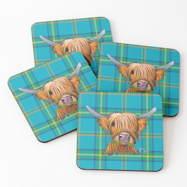Item preview, SCoTTiSH HiGHLaND CoW ' TaRTaN LiTTLe ViKiNG ' by SHiRLeY MacARTHuR designed and sold by Shirley MacArthur Art.
