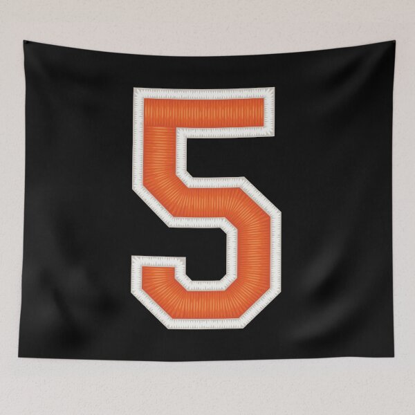 Item preview, Sports Number 5 Jersey Five Orange designed and sold by elhefe.