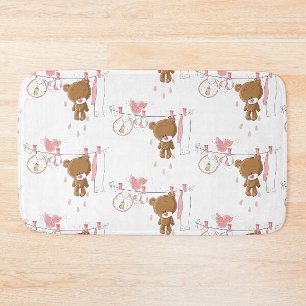 Item preview, Hanging brown bear, bib, socks, and bird, Baby shower Child  designed and sold by Bashar-Design.