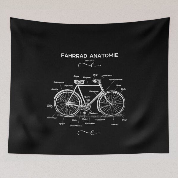 Item preview, Retro Bicycle Anatomy Vintage designed and sold by catsandmore.