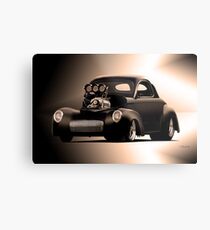 1941 Willys 'Pro Street' Coupe Metal Print