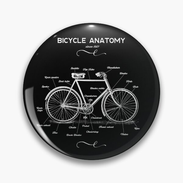 Item preview, Retro Bicycle Anatomy Vintage designed and sold by catsandmore.