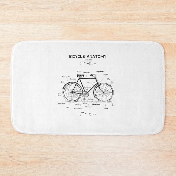Item preview, Retro Bicycle Anatomy Vintage designed and sold by catsandmore.