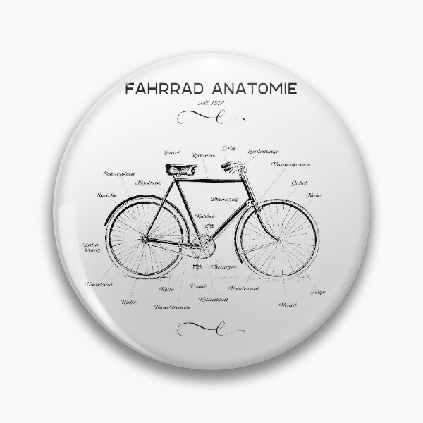 Item preview, Retro Bicycle Anatomy Vintage designed and sold by catsandmore.