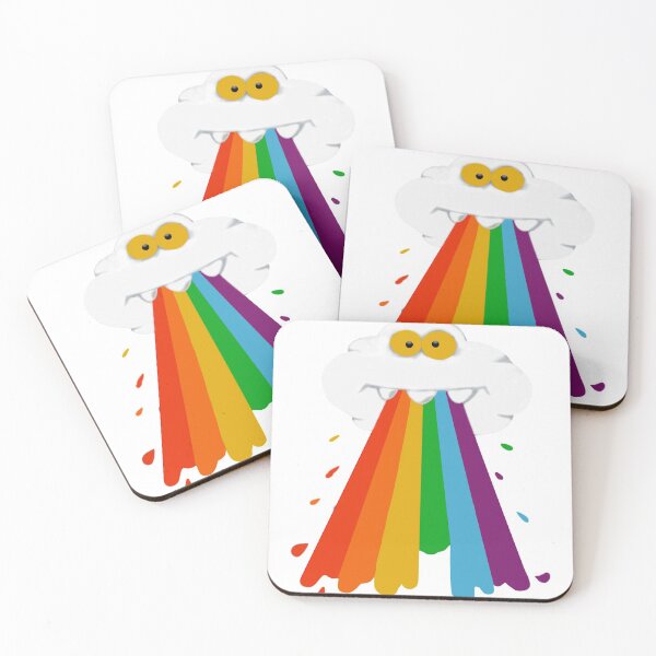Item preview, Cloud and rainbow flag, street art designed and sold by Gaygram.