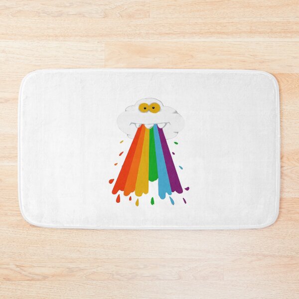 Item preview, Cloud and rainbow flag, street art designed and sold by Gaygram.