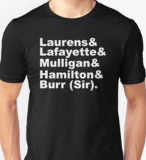 Hamilton Revolutionaries (white) Unisex T-Shirt