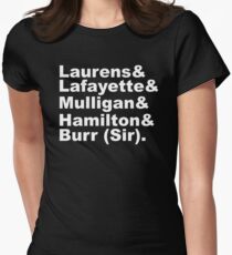 Hamilton Revolutionäre (weiß) Tailliertes T-Shirt für Frauen