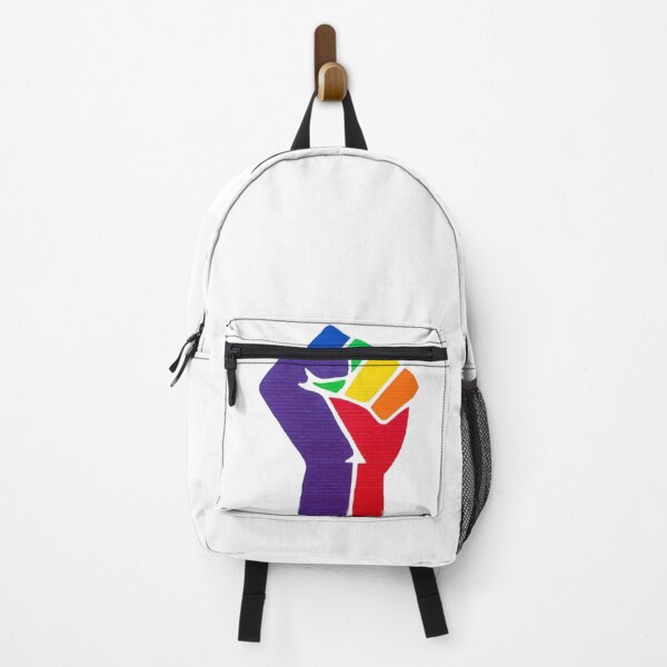 Item preview, Rainbow flag fist designed and sold by Gaygram.