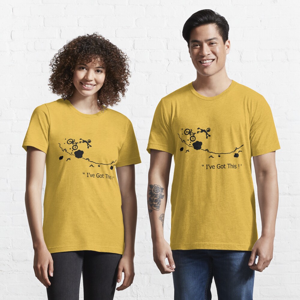 Cycling Crash, Mountain Bike " I've Got This ! " Cartoon Essential T-Shirt