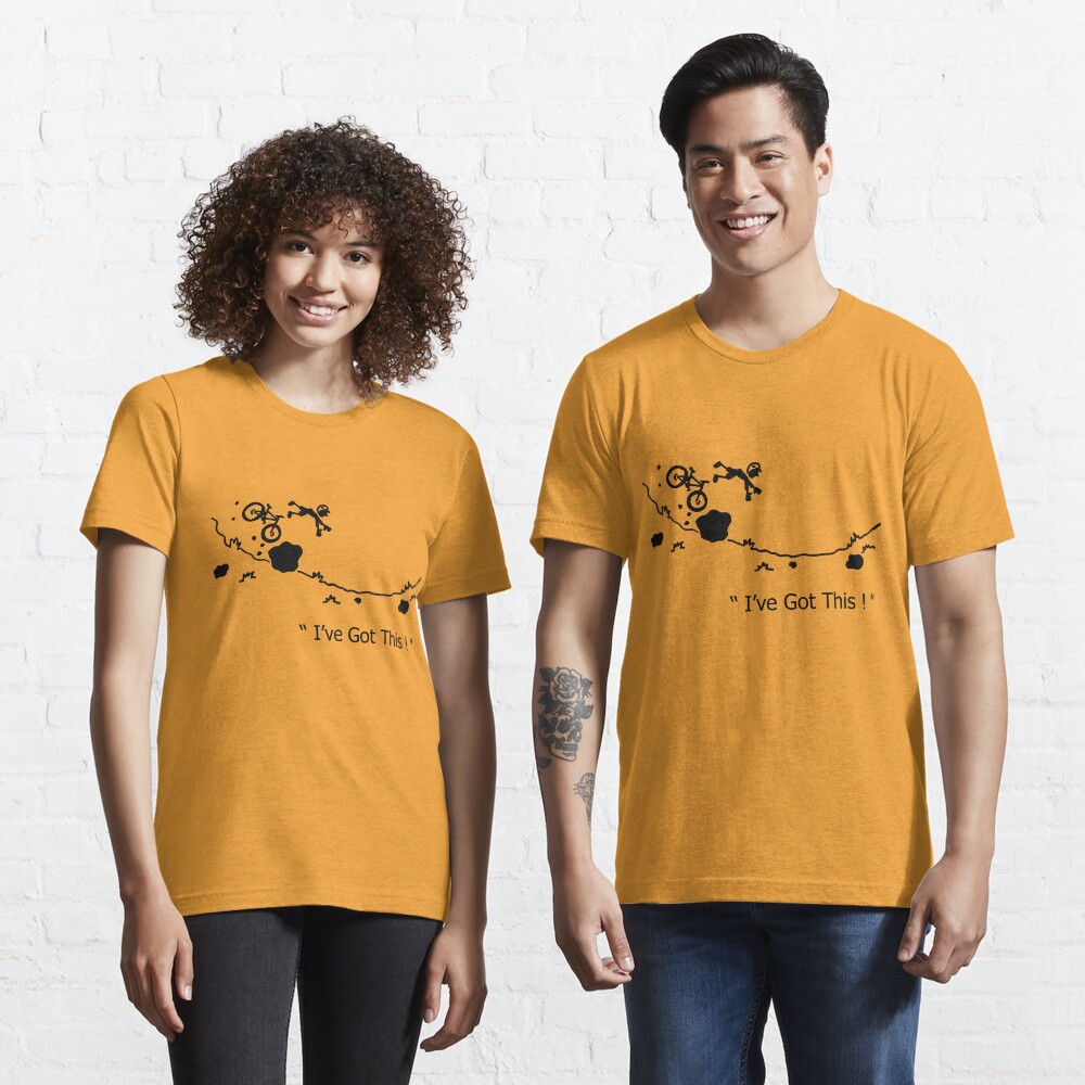 Cycling Crash, Mountain Bike " I've Got This ! " Cartoon Essential T-Shirt