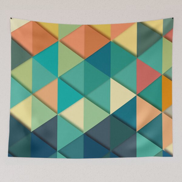 Item preview, Graphic Triangles Abstract Decorative Pattern designed and sold by Piosenka Art.