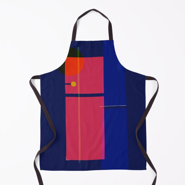 Item preview, Modern Abstract Art with Blue and Red Shapes designed and sold by KALEIDOSCOPE UK.