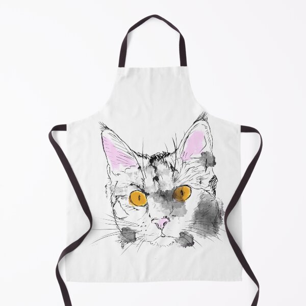 Item preview, Watercolour effect painted cat designed and sold by qlobba.