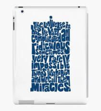Full of Miracles (blue) iPad Case/Skin