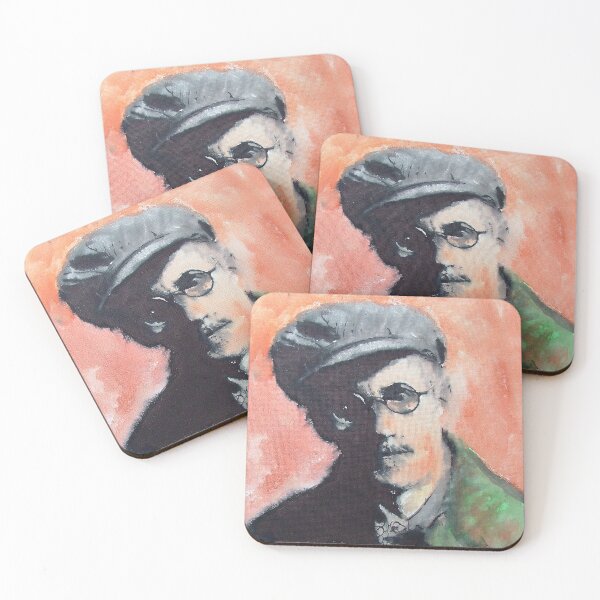 Item preview, James Joyce - Irish Writer - portrait of a young artist - finnegans wake - bloomsday - the dubliners designed and sold by BuyIrishArt.